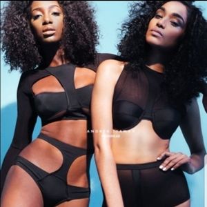 COPY - Andrea Iyamah Black High Waisted bikini